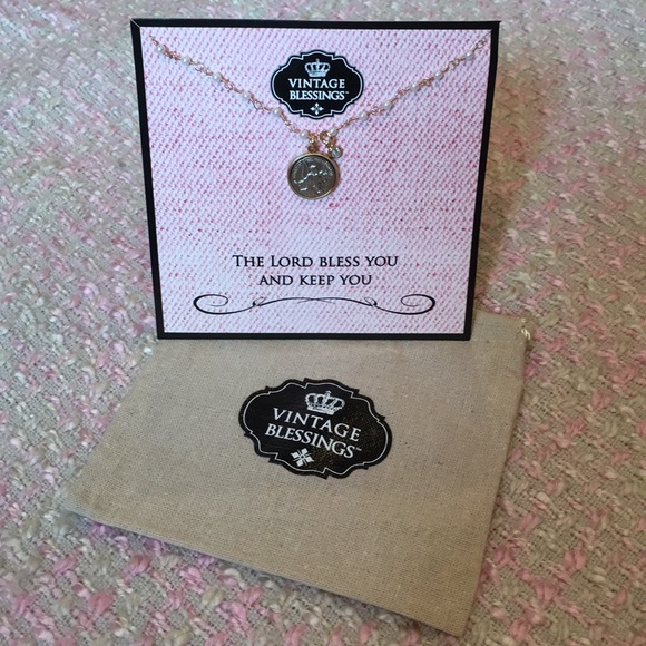 Guardian Angel Necklace on Pearl Chain - Picture 2 of 3